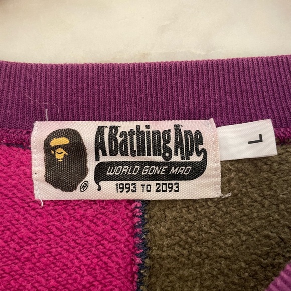 Bape Mix Camo Crazy Shark Crewneck - Picture 5 of 13